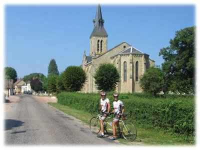 tandem in french countryside
